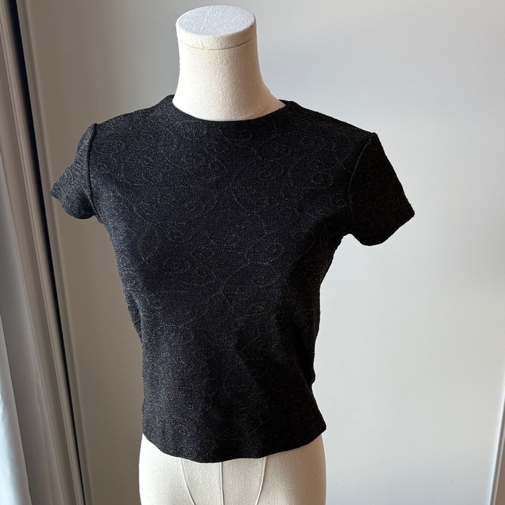 Embellished Black Women's Top